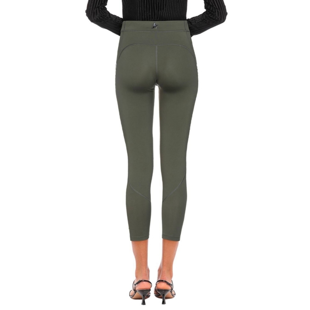 Golden Goose Leggings Size XS Military Green Khaki - Picture 4 of 9